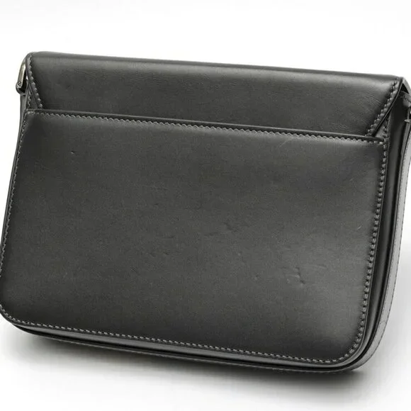 CHRISTIAN DIOR Black Leather Shoulder Bag - Picture 3 of 9